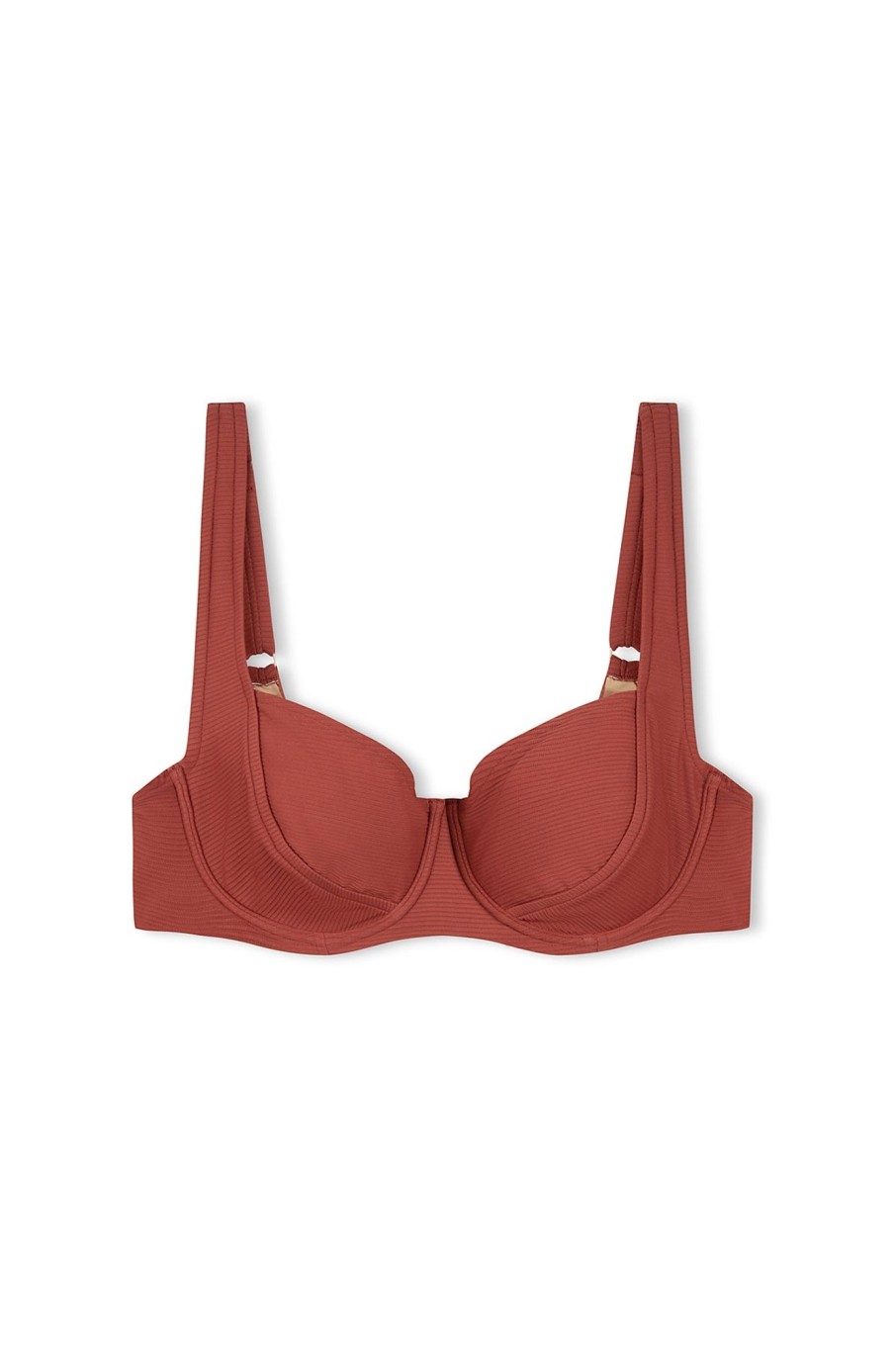 Swim Zulu & Zephyr | Signature Bra Cup Top - Earth Red