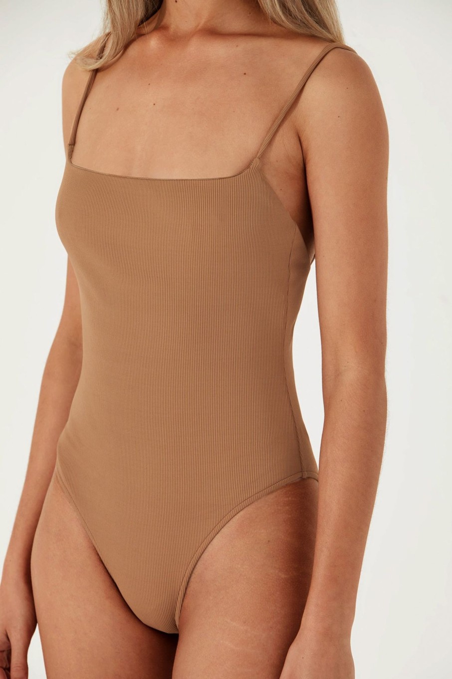 Swim Zulu & Zephyr | Almond Rib One Piece