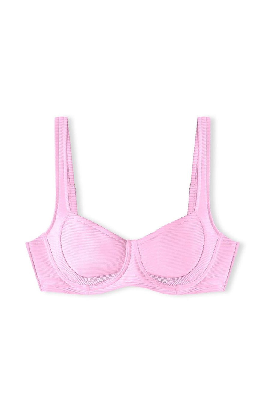 Swim Zulu & Zephyr | Signature Bra Cup Top - Sea Pink