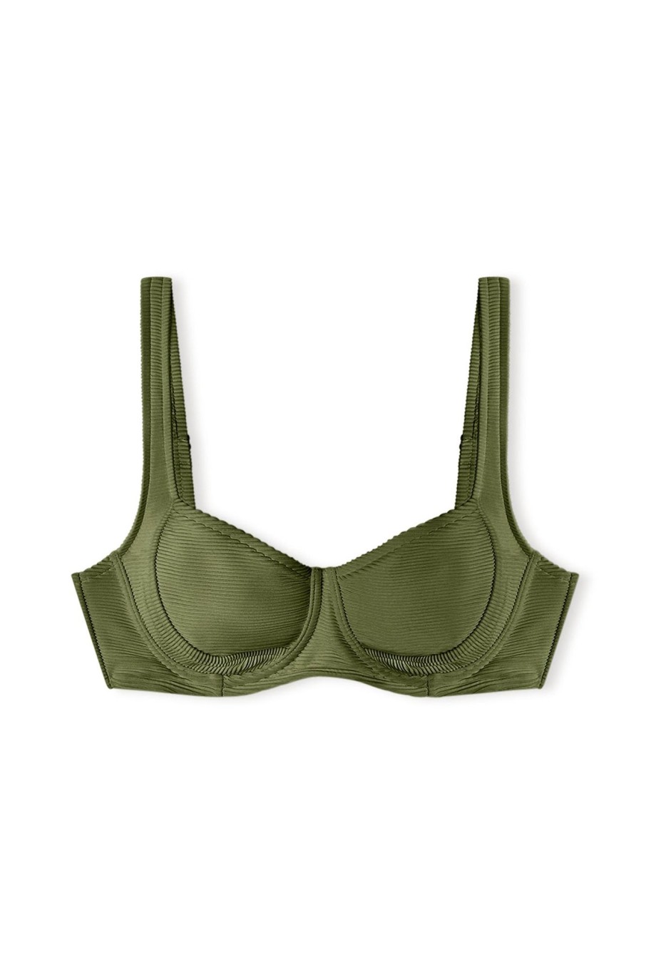 Swim Zulu & Zephyr | Signature Bra Cup Top - Khaki