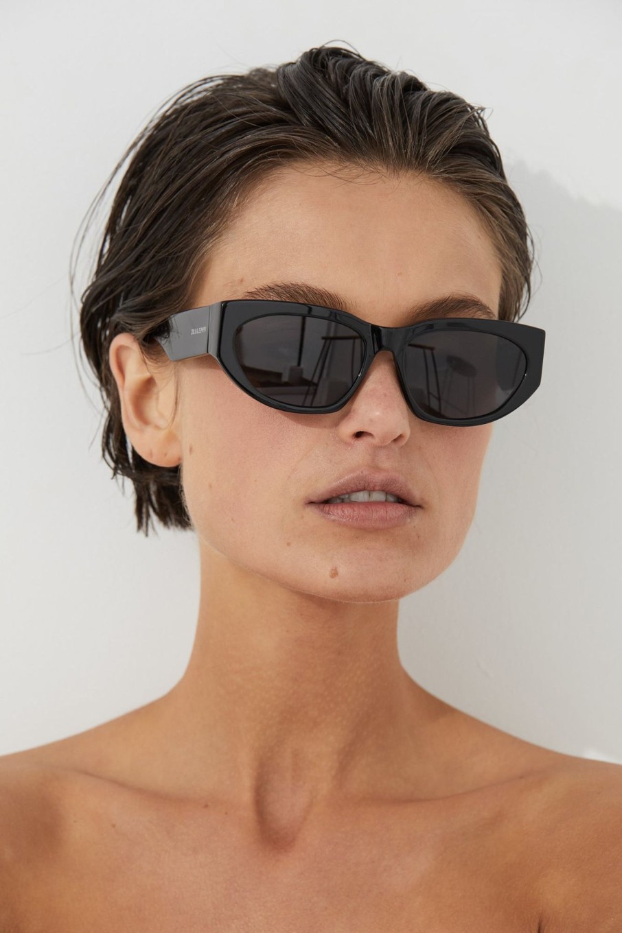 Accessories Zulu & Zephyr | Zulu & Zephyr X Local Supply - Oval Sunglasses - Black