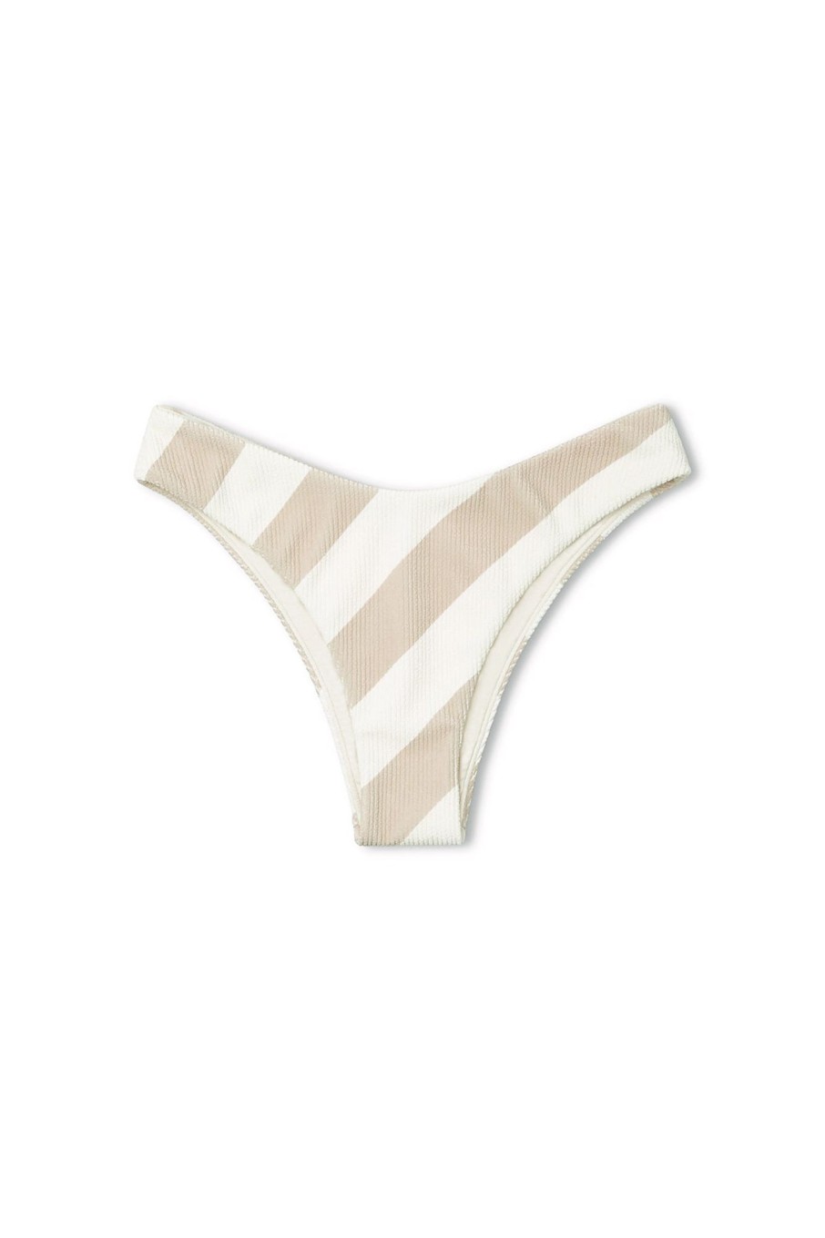 Swim Zulu & Zephyr | Husk Stripe Textured Curve Brief