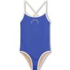 Swim Zulu & Zephyr | Mini Rib Logo One Piece - Deep Blue