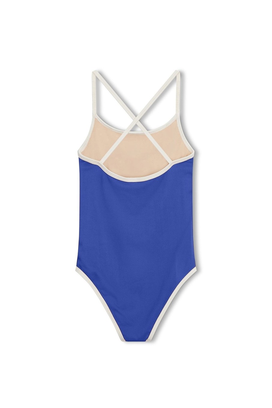 Swim Zulu & Zephyr | Mini Rib Logo One Piece - Deep Blue