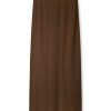 Apparel Zulu & Zephyr | Signature Rib Knit Skirt - Chocolate