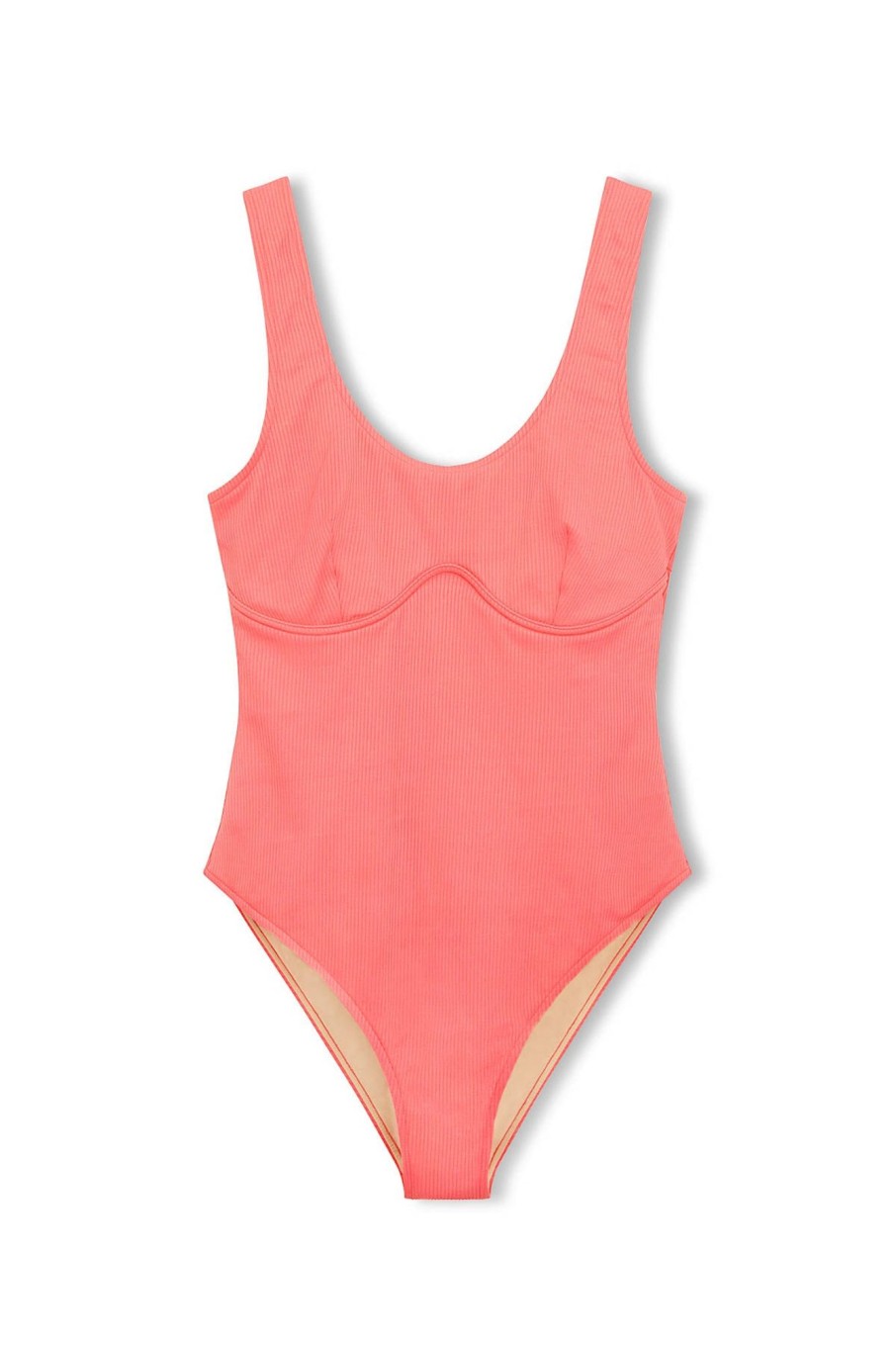 Swim Zulu & Zephyr | Signature Bralette One Piece - Coral