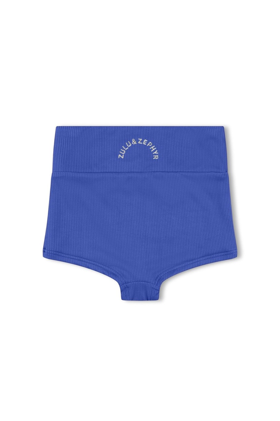 Swim Zulu & Zephyr | Mini Rib Logo Boy Short - Deep Blue