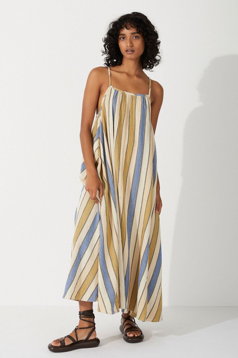 Apparel Zulu & Zephyr | Lagoon Stripe Organic Cotton Dress