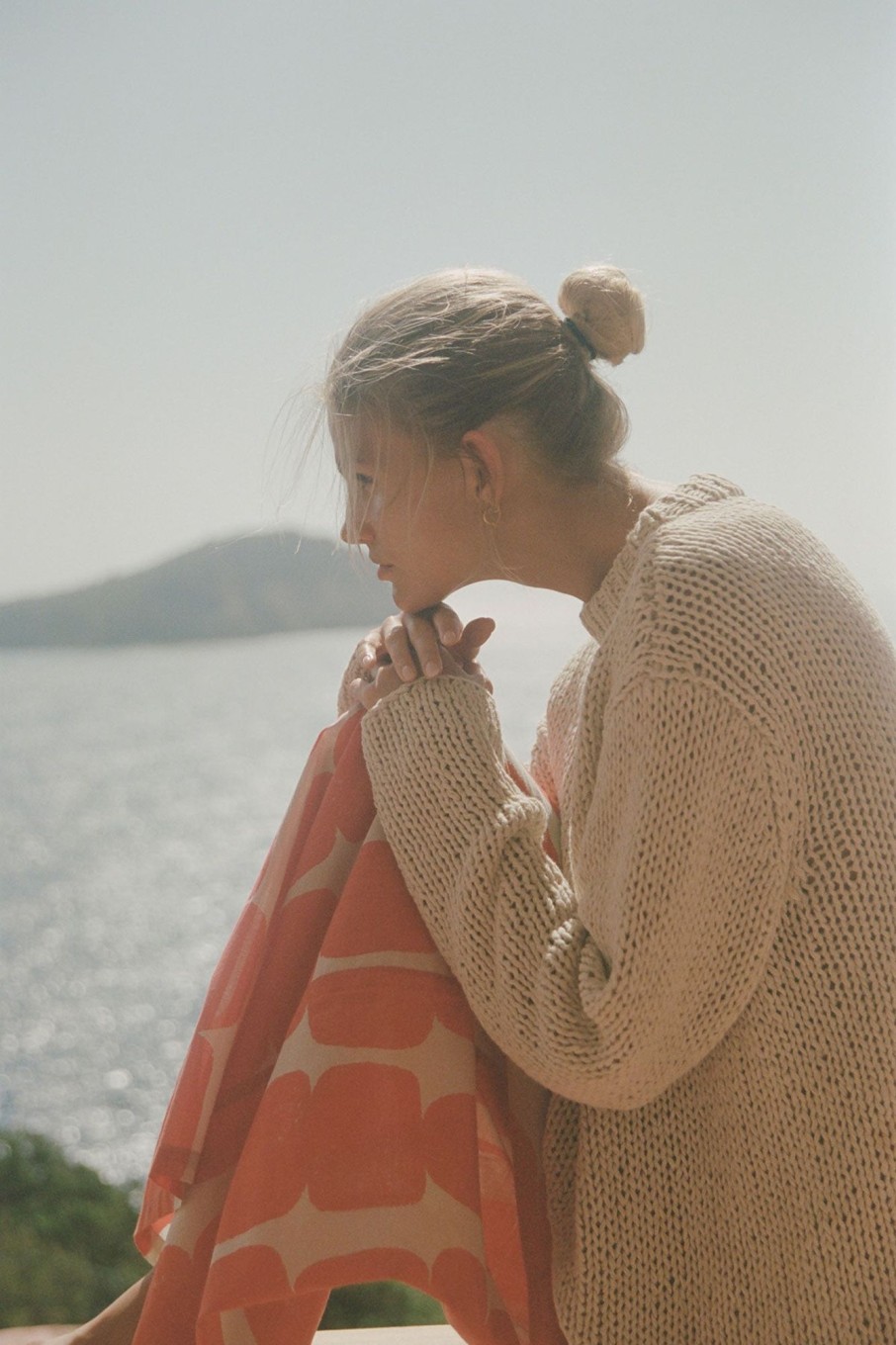 Apparel Zulu & Zephyr | Sand Linen Cotton Blend Hand Knit Jumper