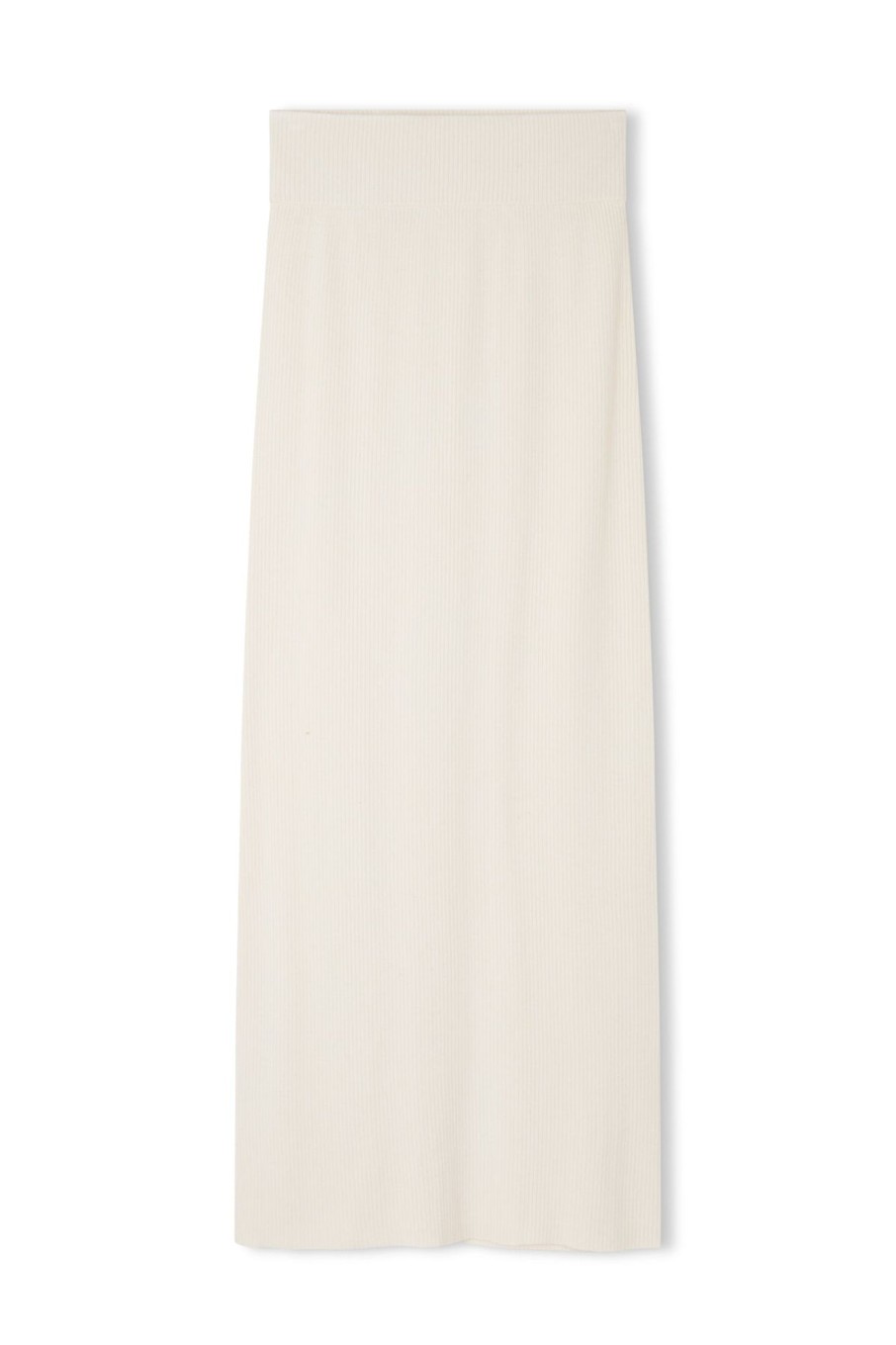 Apparel Zulu & Zephyr | Signature Rib Knit Skirt - Warm White