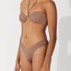 Swim Zulu & Zephyr | Chocolate Rib Balconette Bra Cup