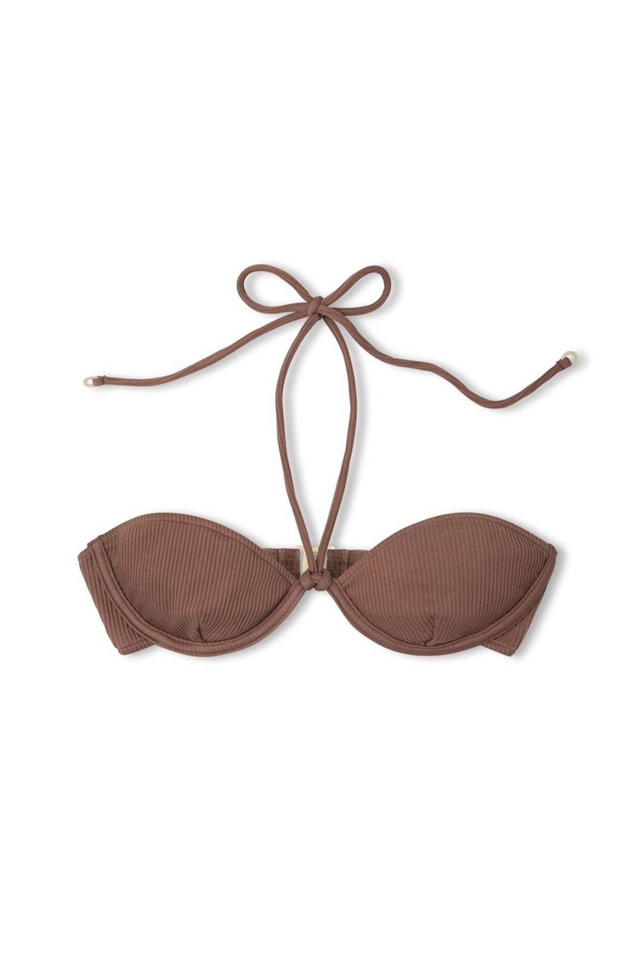 Swim Zulu & Zephyr | Chocolate Rib Balconette Bra Cup