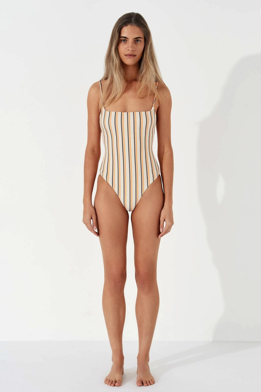 Swim Zulu & Zephyr | Licorice Stripe Rib One Piece