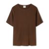 Apparel Zulu & Zephyr | Signature Rib Knit Tee - Chocolate