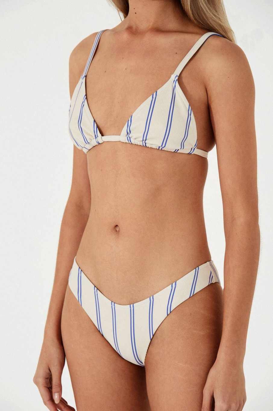 Swim Zulu & Zephyr | Marine Twin Stripe Rib Curve Brief