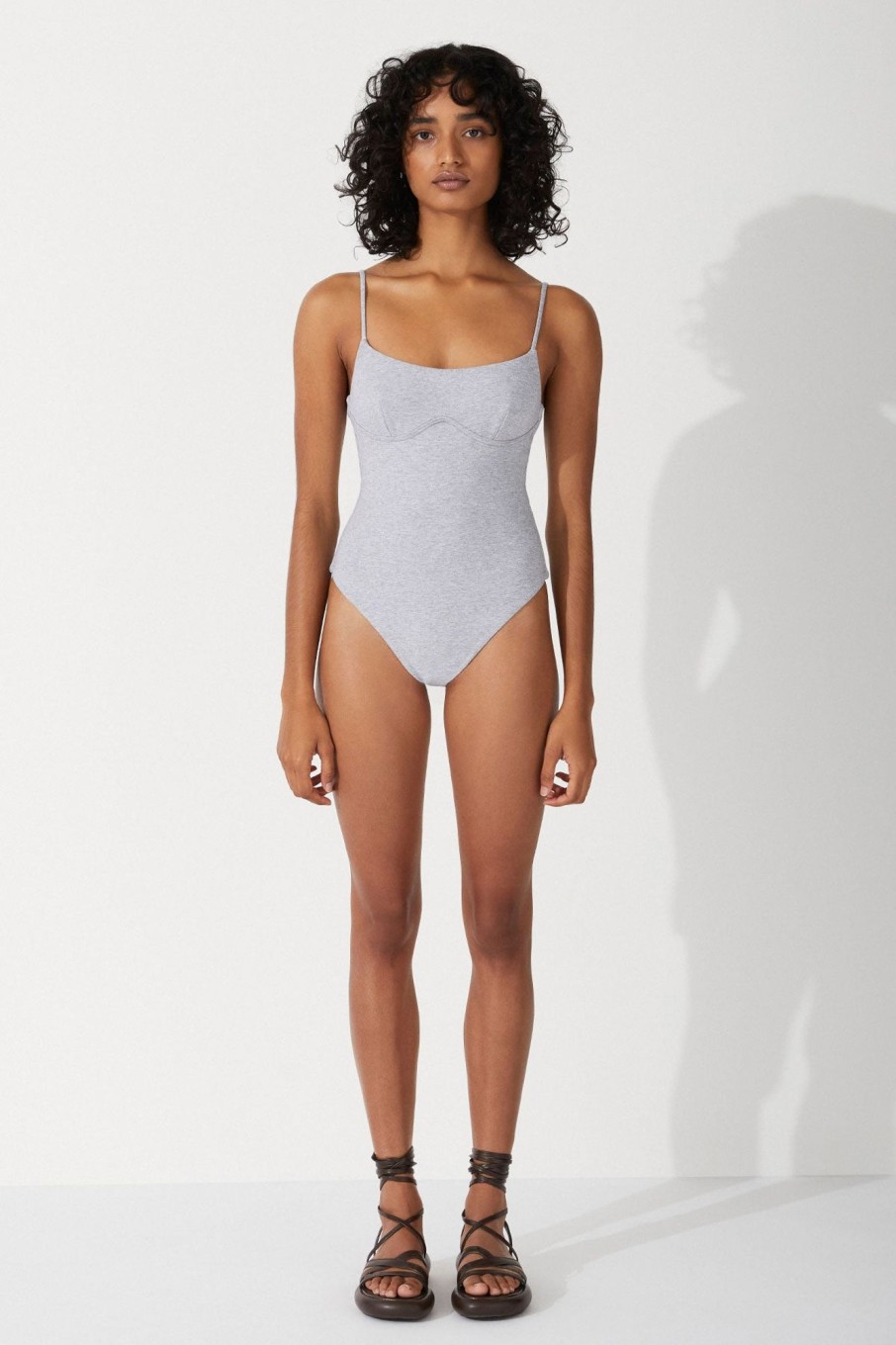 Swim Zulu & Zephyr | Grey Marle One Piece