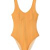 Swim Zulu & Zephyr | Signature Bralette One Piece - Tangerine