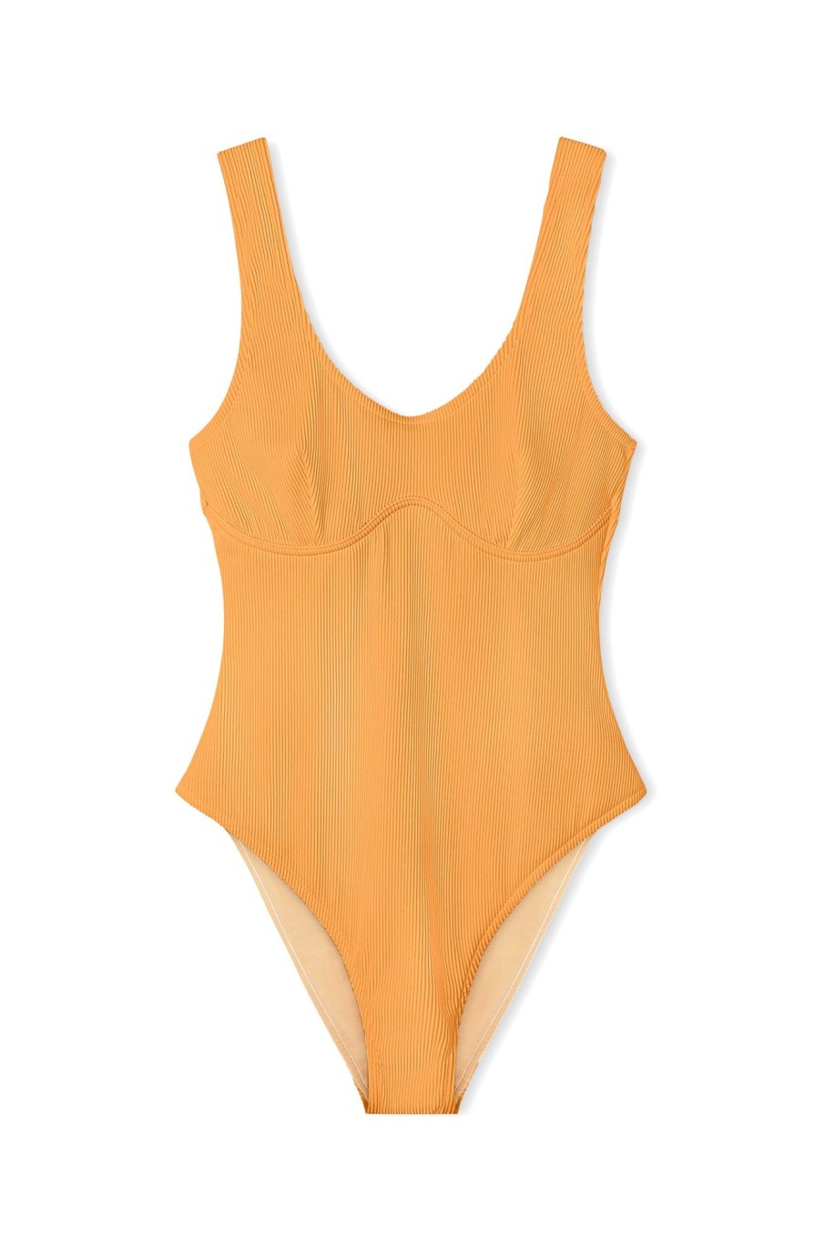 Swim Zulu & Zephyr | Signature Bralette One Piece - Tangerine