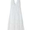 Apparel Zulu & Zephyr | White Textured Linen Dress