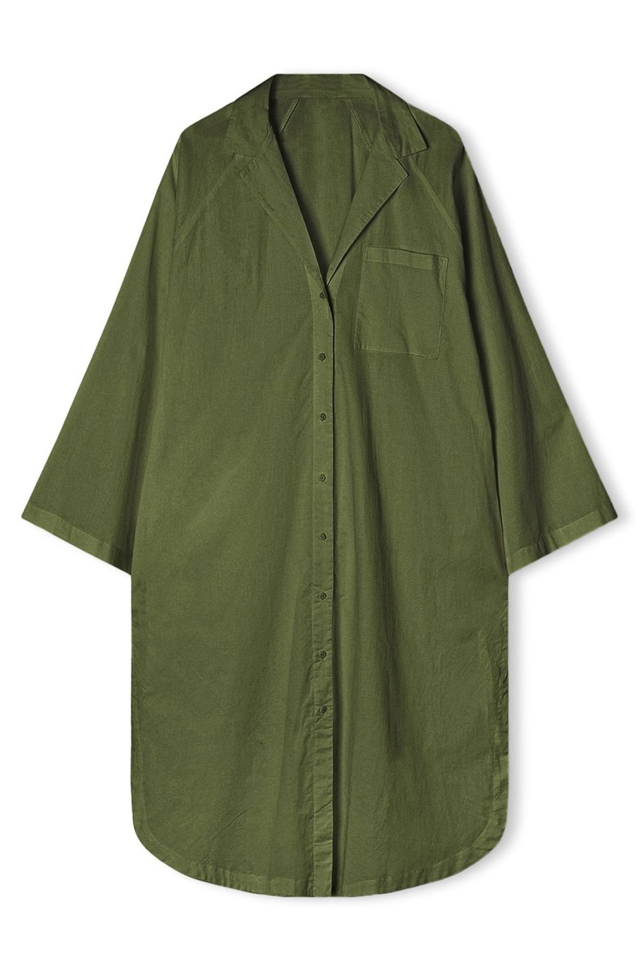 Apparel Zulu & Zephyr | Signature Shirt Dress - Khaki