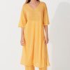 Apparel Zulu & Zephyr | Golden Organic Linen Blend Knit Dress