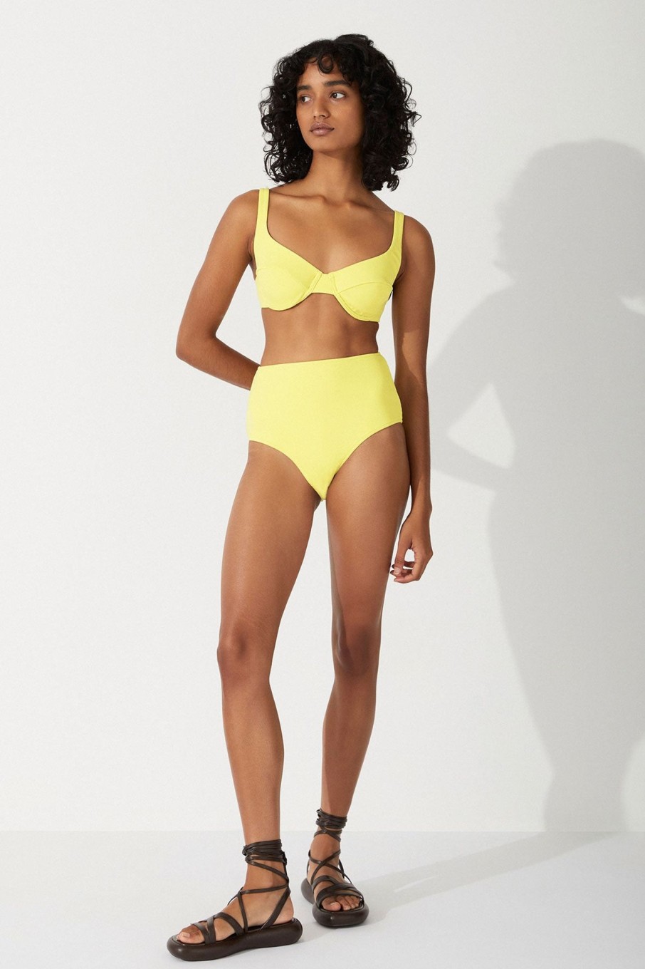 Swim Zulu & Zephyr | Citrus Rib Waisted Full Brief