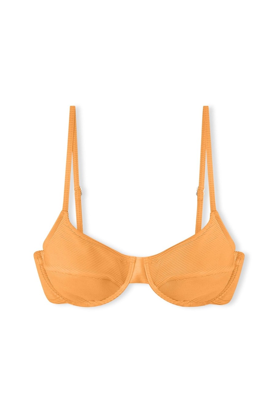 Swim Zulu & Zephyr | Signature Balconette Bra Cup Top - Tangerine