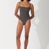 Swim Zulu & Zephyr | Charcoal Rib One Piece