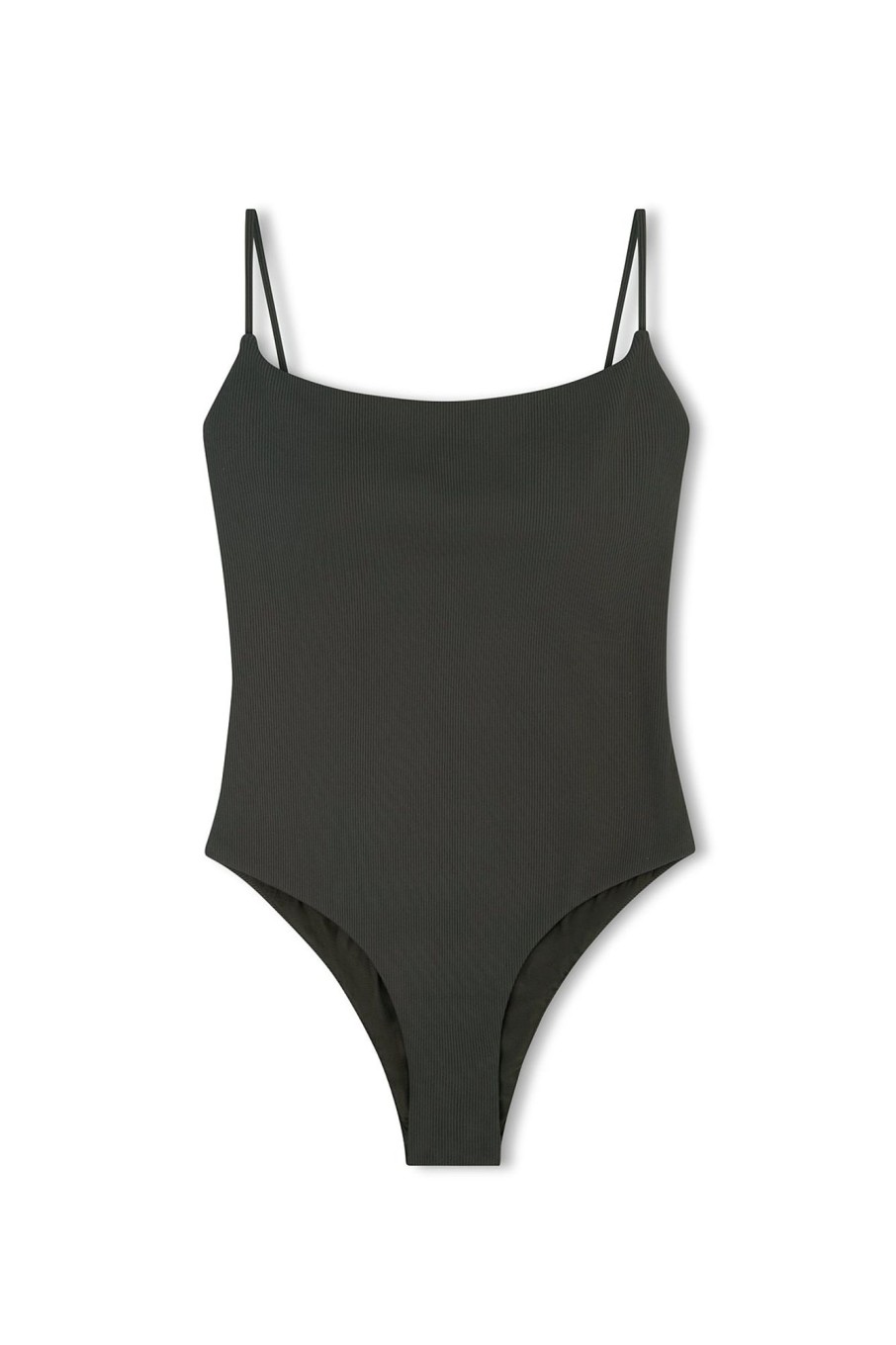 Swim Zulu & Zephyr | Charcoal Rib One Piece