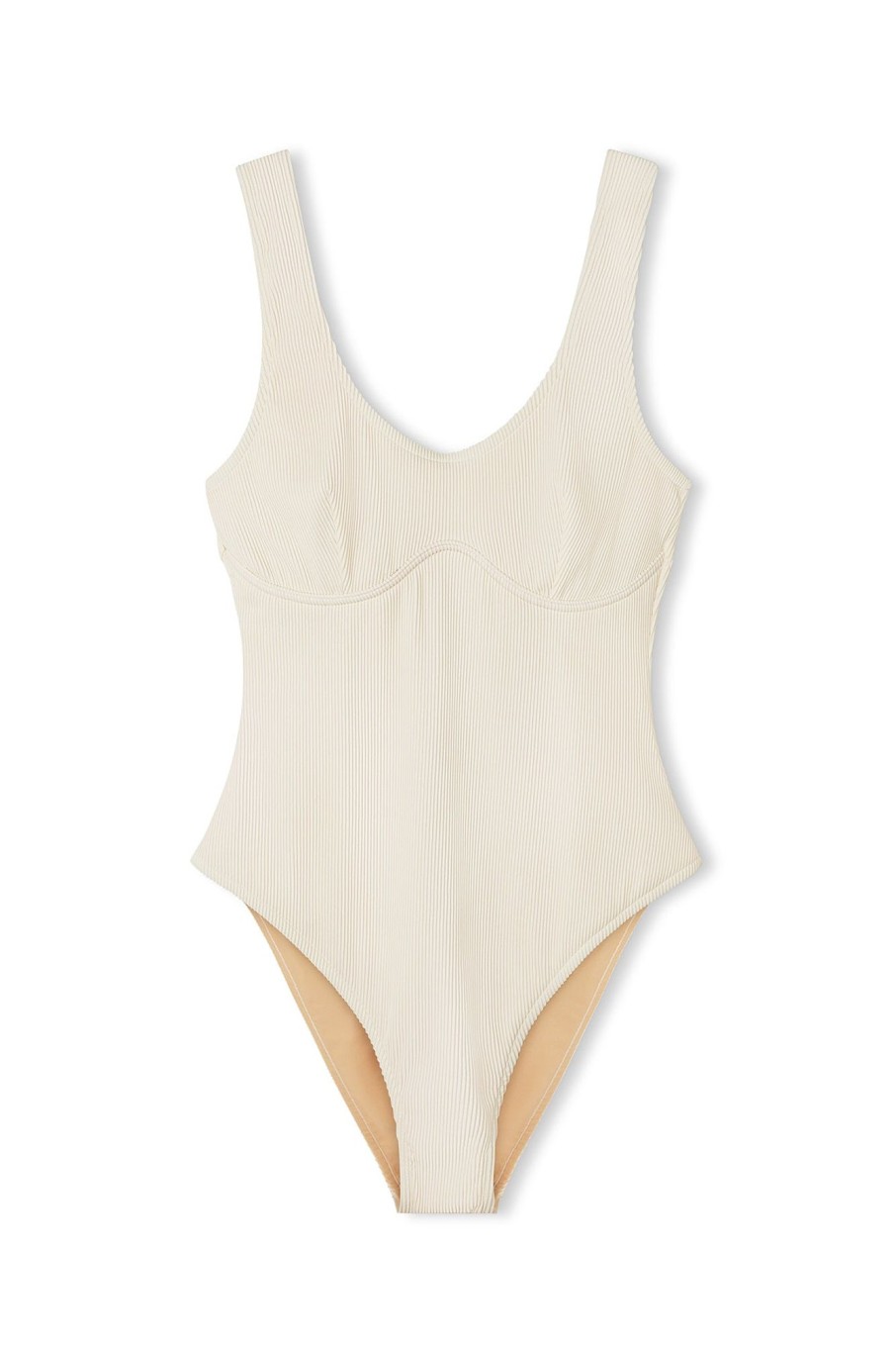 Swim Zulu & Zephyr | Signature Bralette One Piece - Coconut