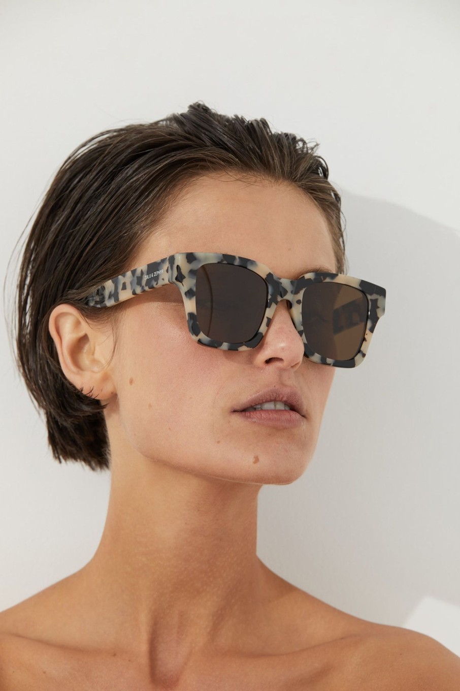 Accessories Zulu & Zephyr | Zulu & Zephyr X Local Supply - Square Sunglasses - Tortoise