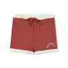 Swim Zulu & Zephyr | Mini Rib Logo Surf Short - Earth Red