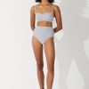 Swim Zulu & Zephyr | Grey Marle Waisted Full Brief