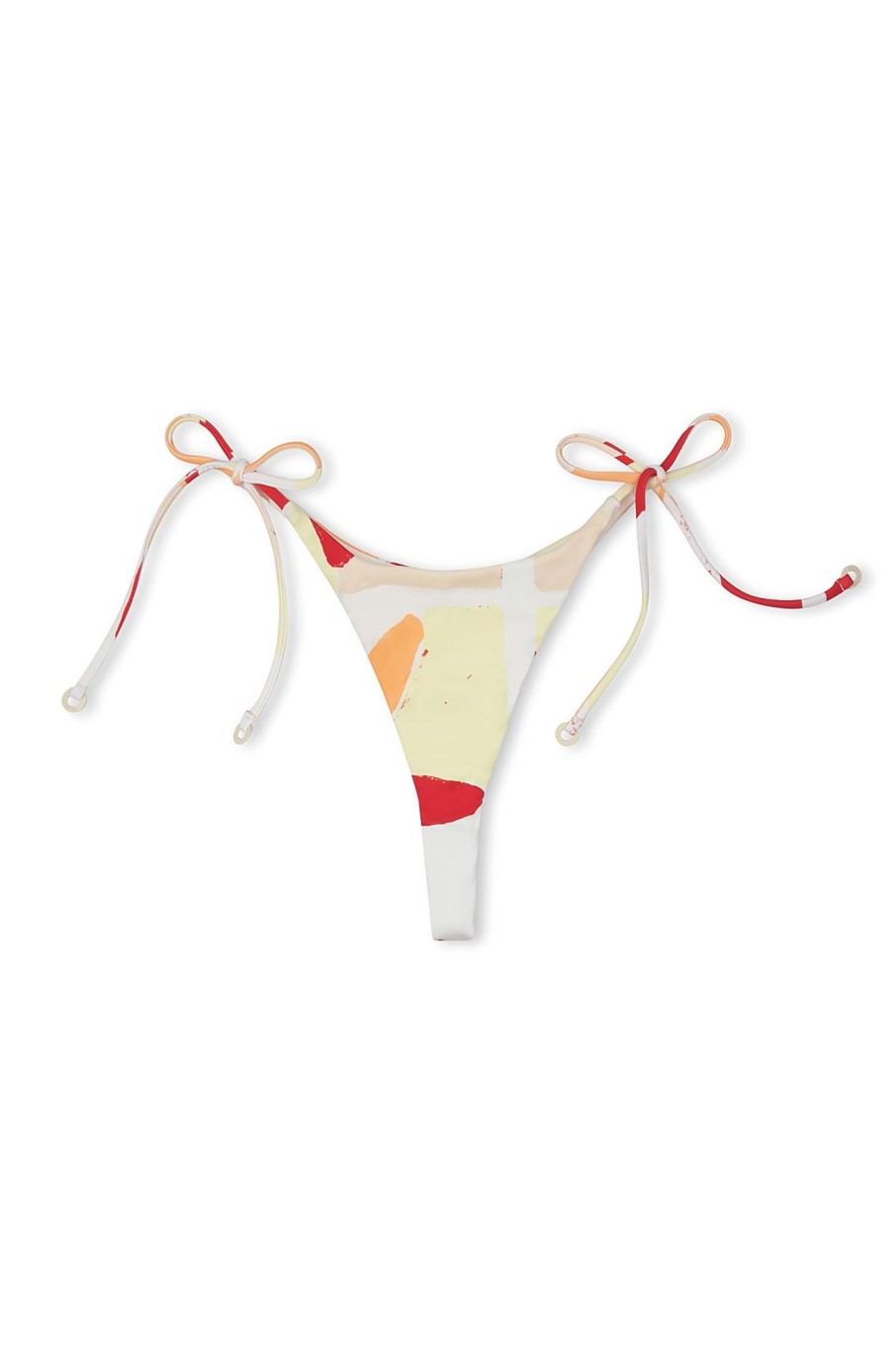 Swim Zulu & Zephyr | Sunset Tile Curve Tie Thong Brief