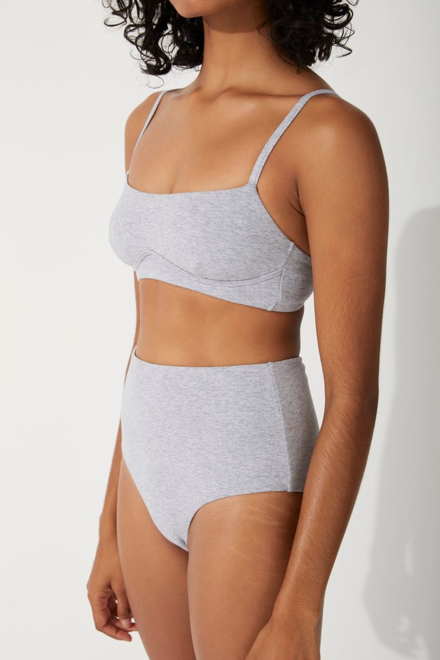 Swim Zulu & Zephyr | Grey Marle Bralette