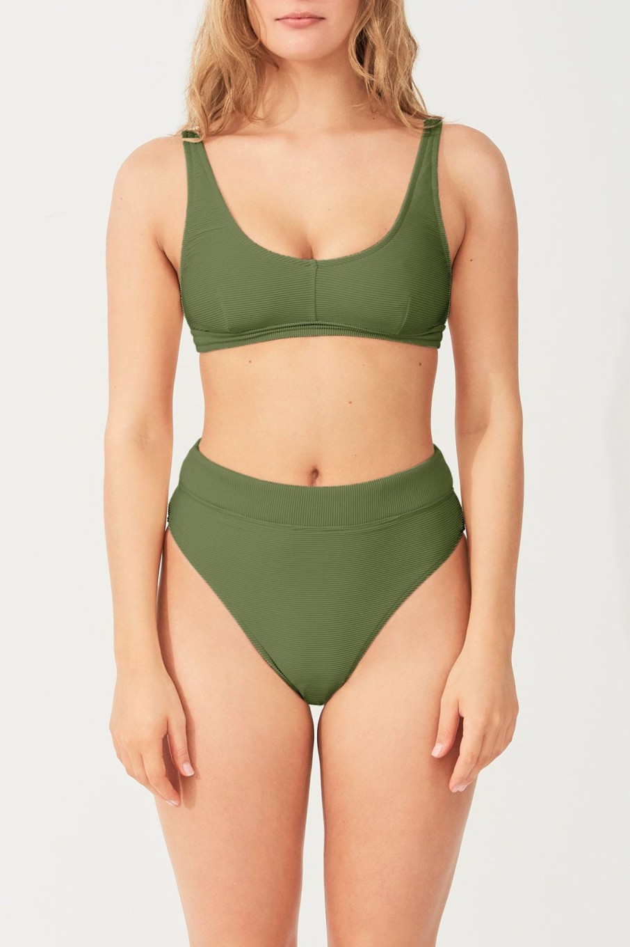 Swim Zulu & Zephyr | Signature High Waisted Brief - Khaki