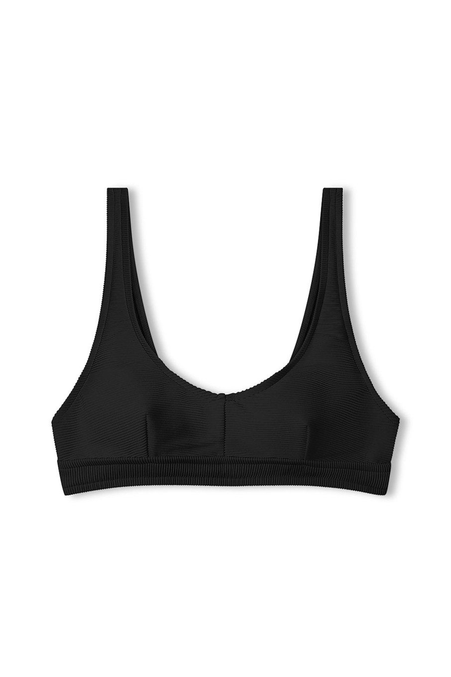 Swim Zulu & Zephyr | Signature Waistband Bralette Top - Black