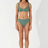 Swim Zulu & Zephyr | Pine Pinstripe Bra Cup