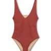 Swim Zulu & Zephyr | Signature Bikini One Piece - Earth Red