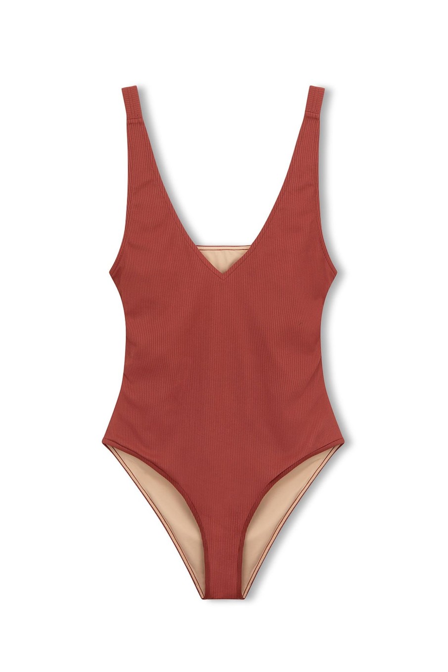 Swim Zulu & Zephyr | Signature Bikini One Piece - Earth Red